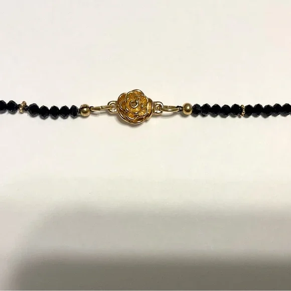 Black Spinel and FW Coin Pearls long necklace - Picture 6 of 8